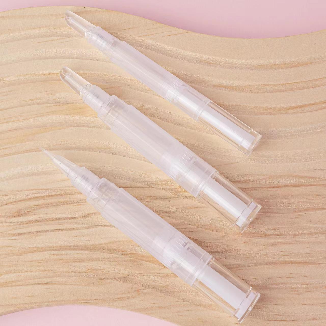 Factory Direct supply nail polish pen lip gloss tube twist up tube empty twist cosmetic pen with various brush applicator