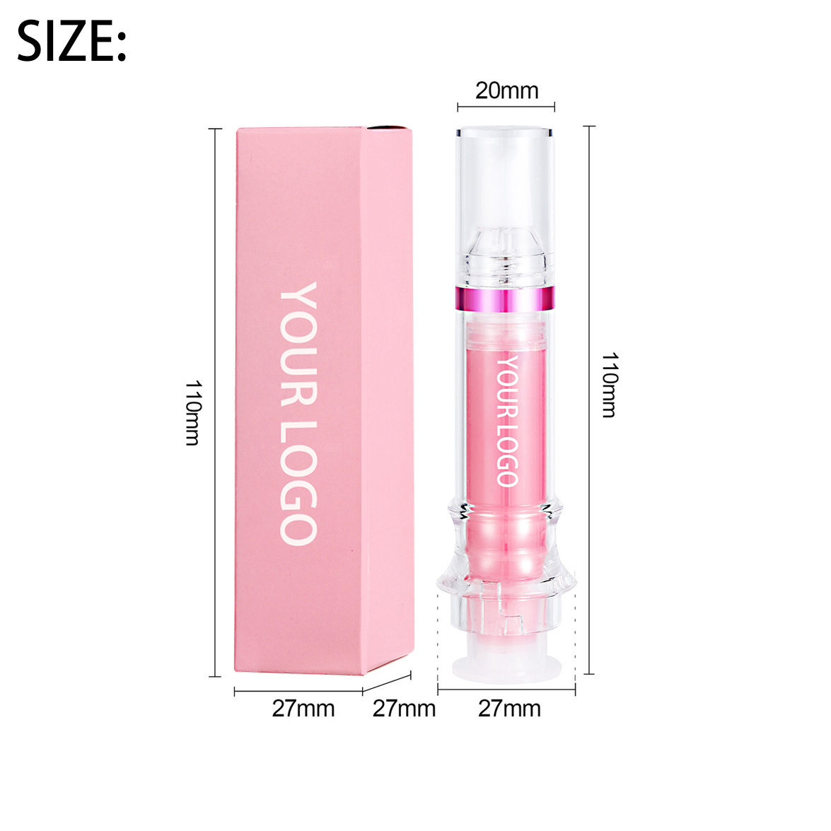 High Shine for Plumper Looking Lips Extreme Shine Crystal Volume Lip Oil Lip Plumping Booster Gloss