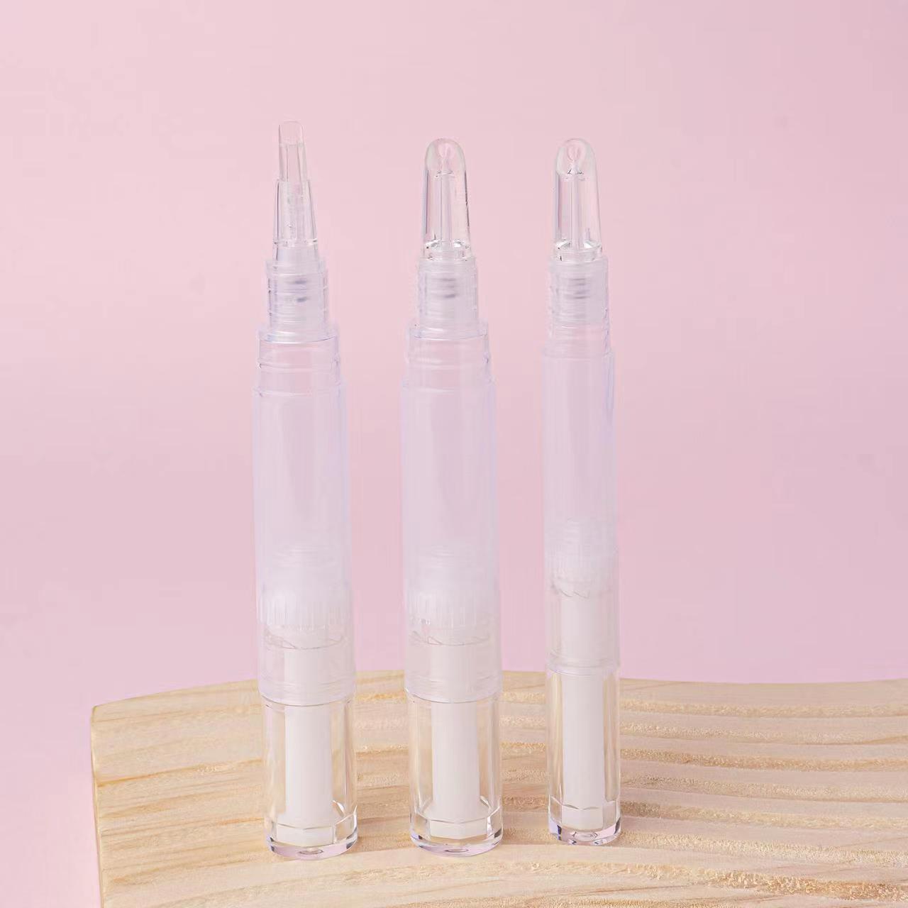 Factory Direct supply nail polish pen lip gloss tube twist up tube empty twist cosmetic pen with various brush applicator