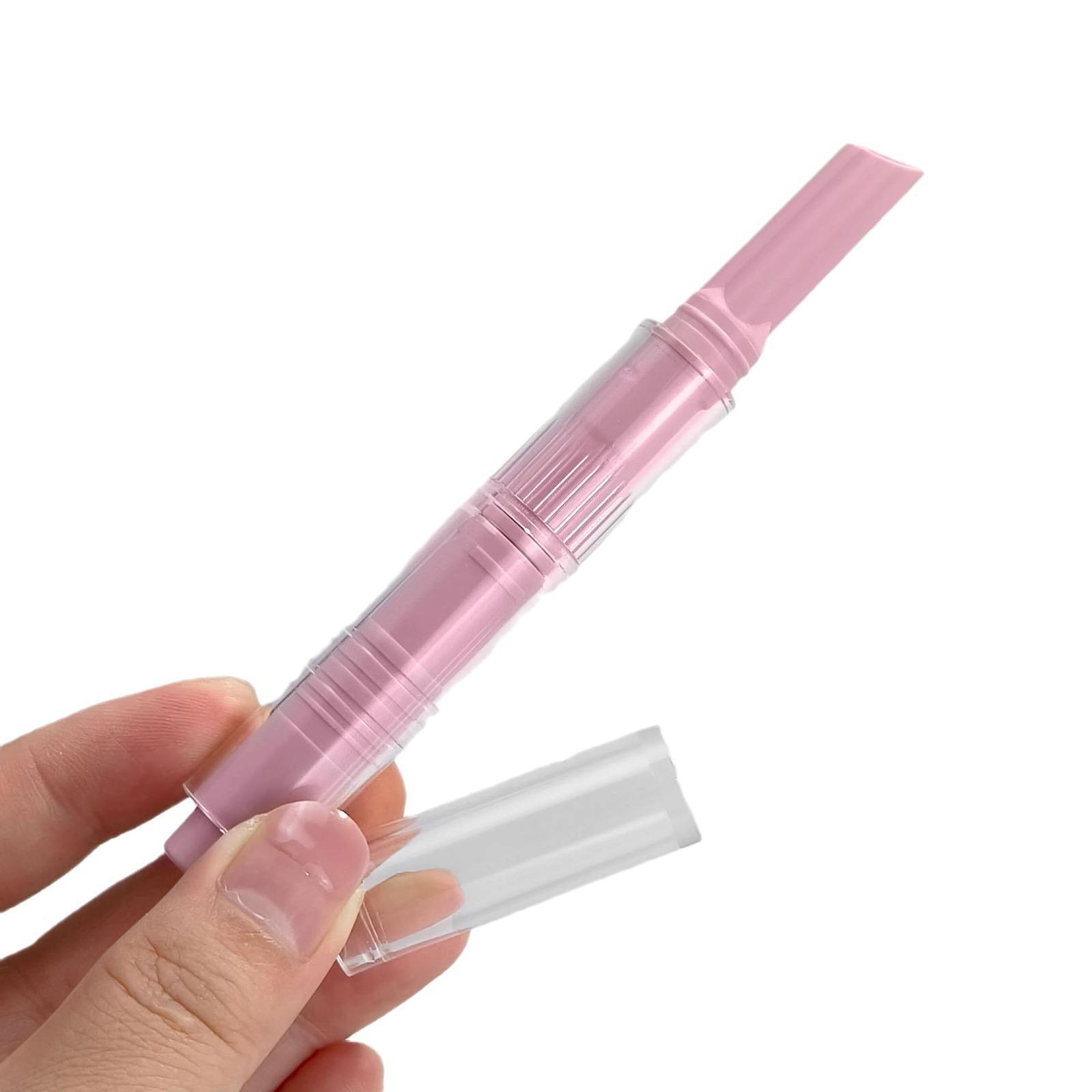 2024 new luxury pink white sheepskin lip stick case empty rhinestone glitter lipstick container lipgloss packaging tube for lady