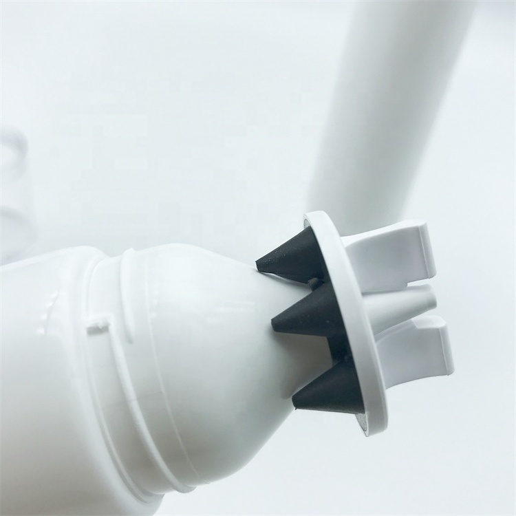 New Arrival OEM100ml Long Nozzle Scalp Care Cosmetic Plastic Tube Packaging with Soft Silicone Massage Applicator