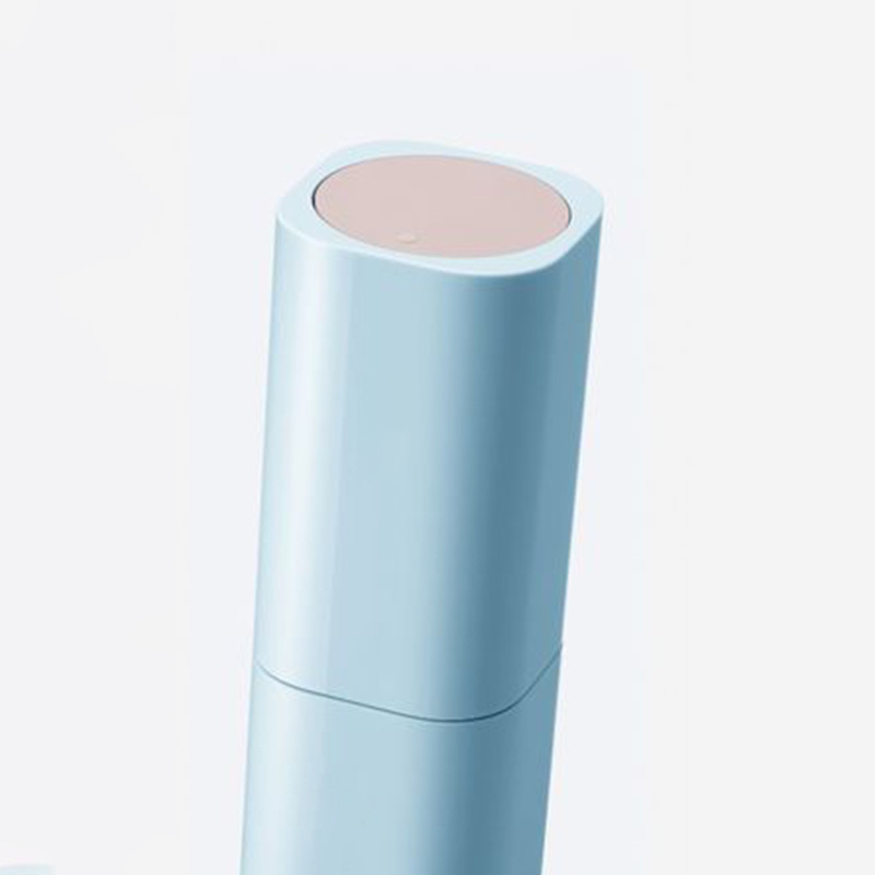 Recyclable Private label 80ml 100ml Round Shape Custom Pink Color Airless Replaceable PCR Lotion Bottle For Skincare Packaging