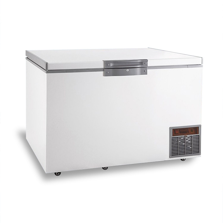 Household Mini size fridge Top Open Single Door deep chest freezer with lock ice cream storage refrigerator