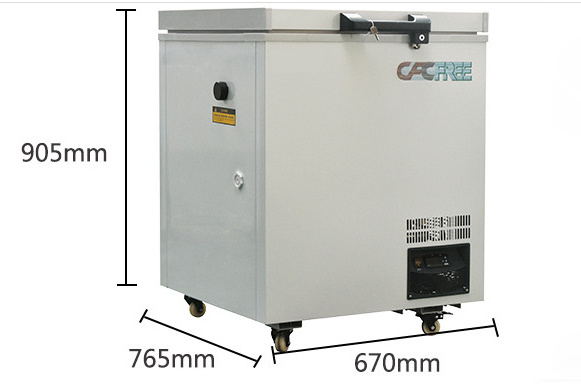 60L minus 80 degree medical ultra low temperature lab freezer