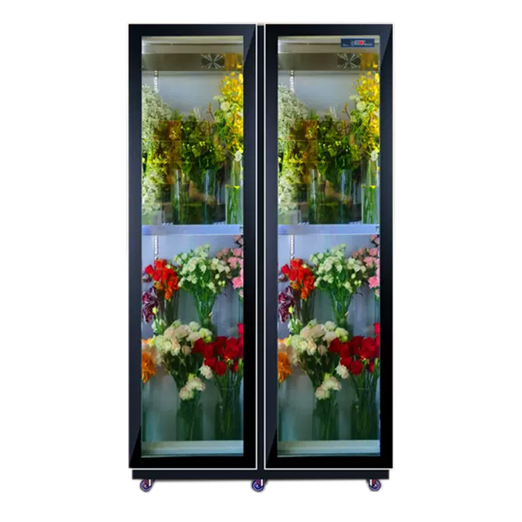 Commercial Single Door Flower Refrigerator Display Cabinet Floral Cooler for Flowers Fresh Keeping Showcase