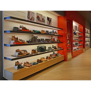 Shoes shop creative display top quality free standing sport shoes display wall furniture