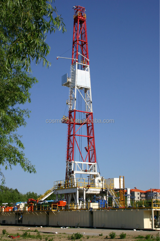 Skid mounted drilling platform equipment for oil and gas extraction land drilling rigs oil rig