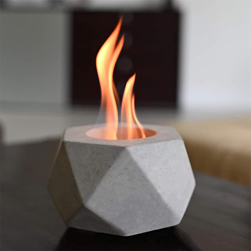 Tabletop Fire Pit Bowl Portable Fireplace, Personal Round Firebowl with Flame Firepits for Use on Patio Balcony Camping