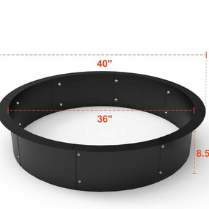 Wholesale Supply Portable Fire Pit  DIY Campfire Ring Heavy Duty Solid Steel Fire Pit Ring for Indoor Outdoor