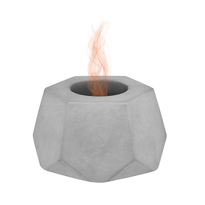 Fire pit round alcohol modern high quality cement wholesale concrete firepit mini