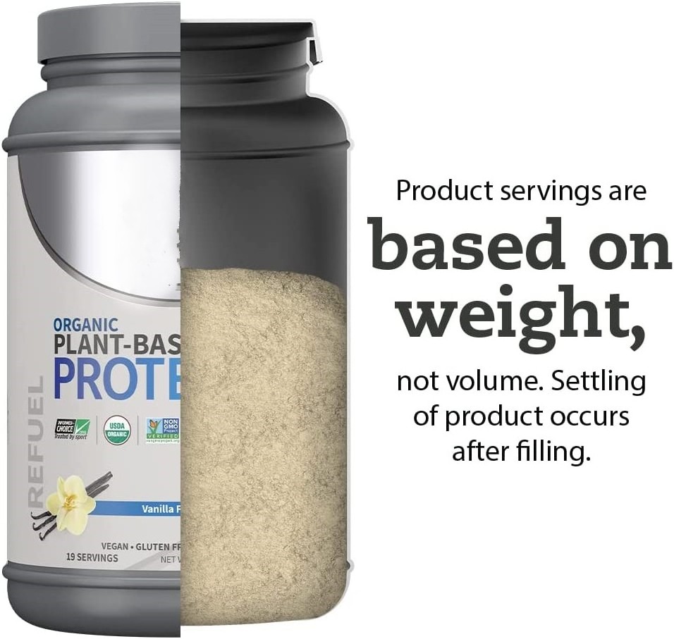 Organic Vegan Sport Protein Powder, Vanilla - Probiotics, BCAAs, 30g Plant Protein for Premium Post Workout Recovery