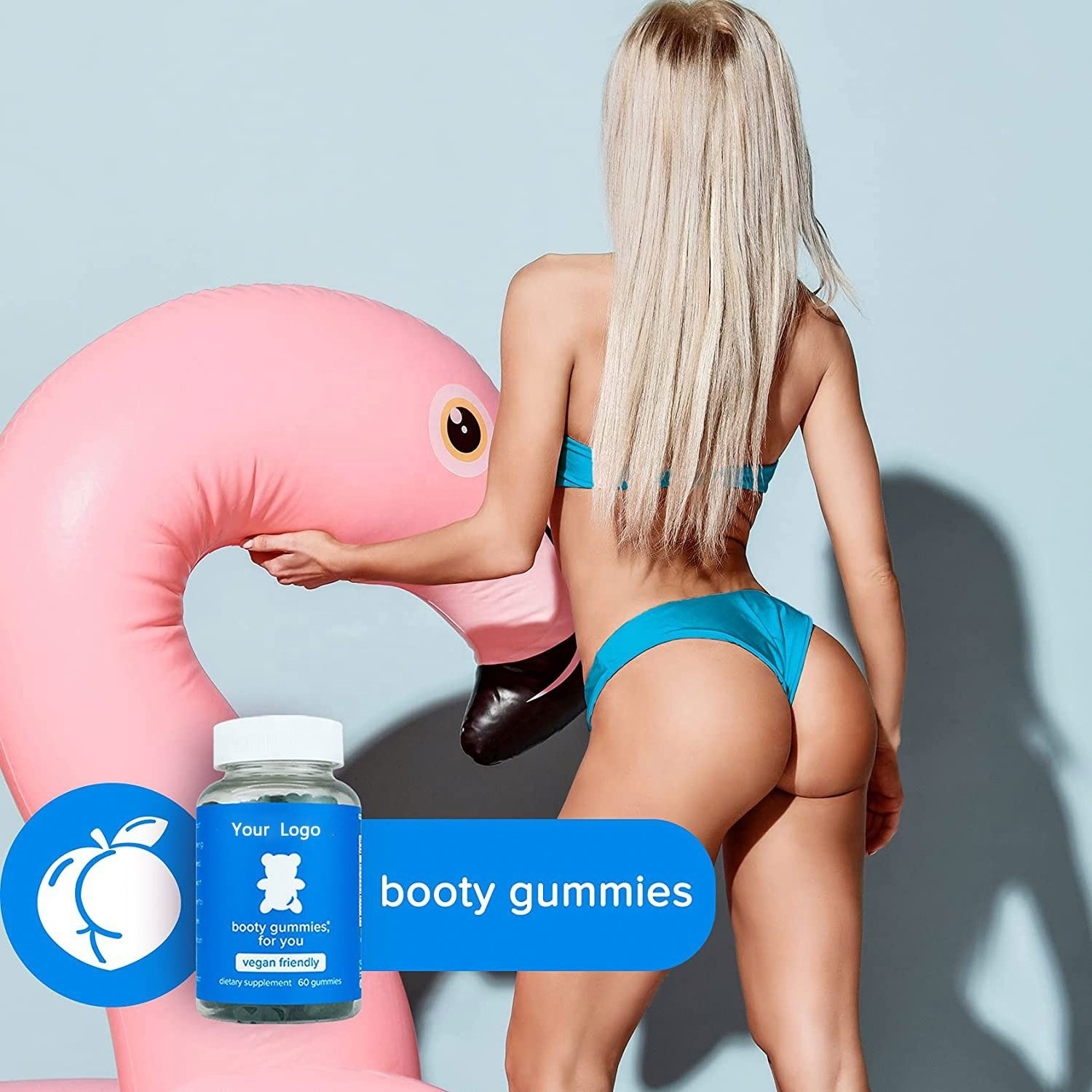 Hip big butt Vegan gummy private label Enhancement Buttock pills Firming Abundant supplements herbal hip butt gummies For Women