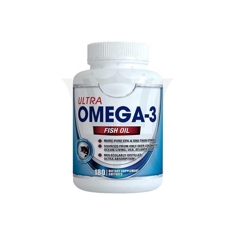 Triple Strength Omega 3 Fish Oil Supplement 180 Softgels Highly Concentrated Fish Oil OEM