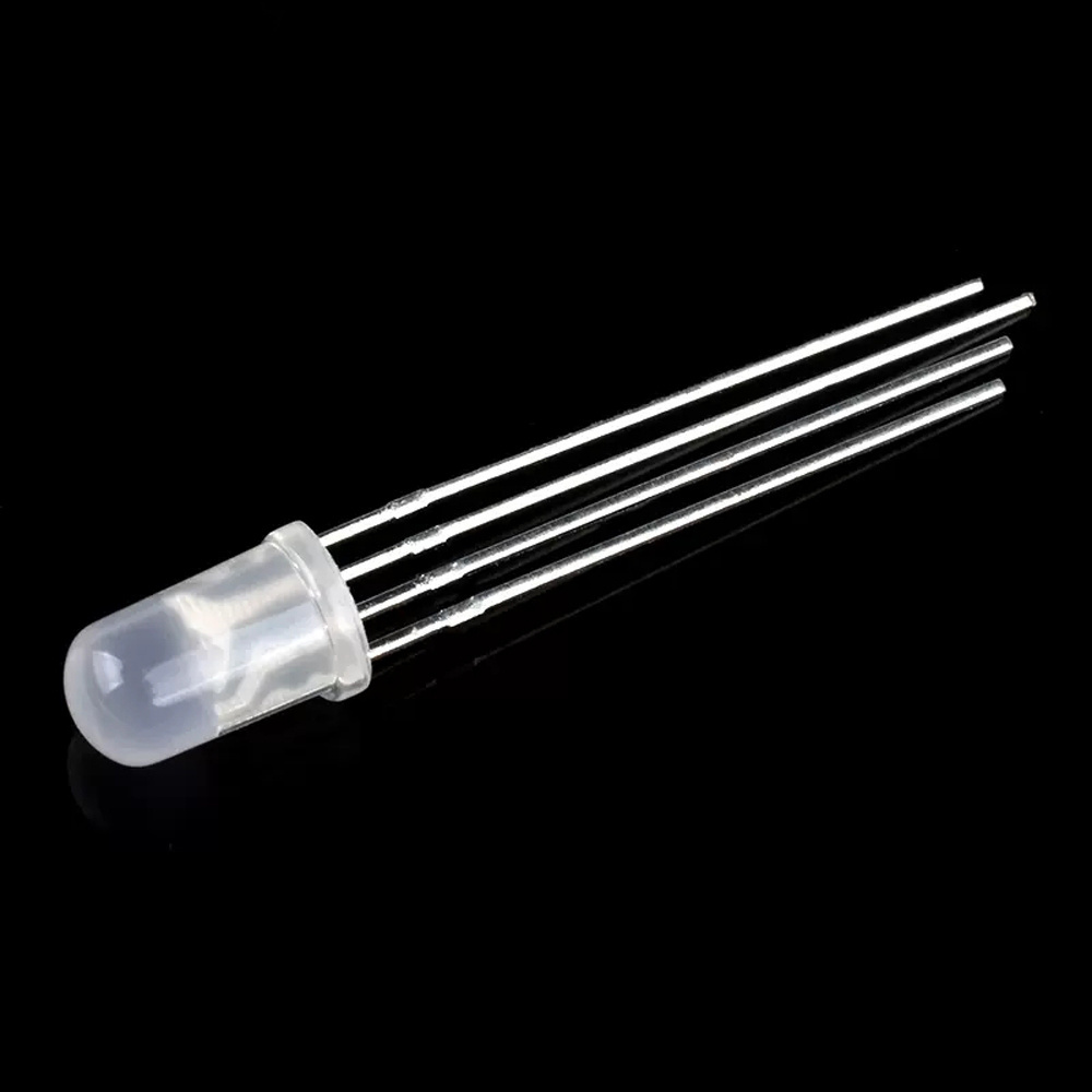 5mm RGB LED Common Cathode 4pin Round Diffused LED Diode Red Green Blue RGB LED