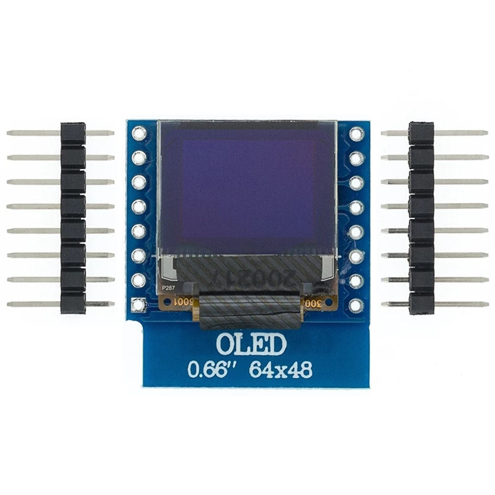 0.66 Inch OLED LCD Display Module Shield Compatible for WEMOS D1 MINI ESP32 64x48 0.66 inch Display 0.66