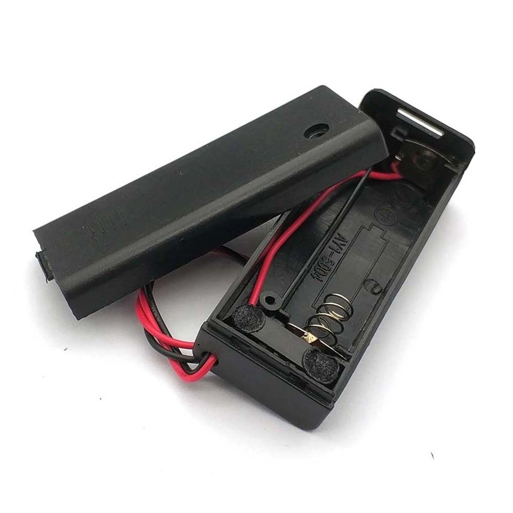 1 Slot AA Battery Holder AA Battery Box 1.5V Battery Case With Switch + Cover and Cable