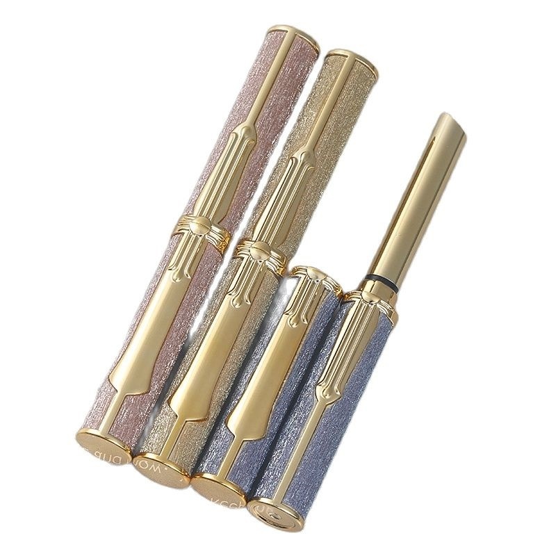 NEW Luxury Lipstick Tubes Blue Pink Sheepskin Rhinestone Glitter Lip Stick Case Filling Directly 6.5mm Empty Lipstick Packaging