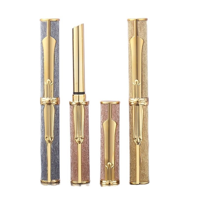 NEW Luxury Lipstick Tubes Blue Pink Sheepskin Rhinestone Glitter Lip Stick Case Filling Directly 6.5mm Empty Lipstick Packaging