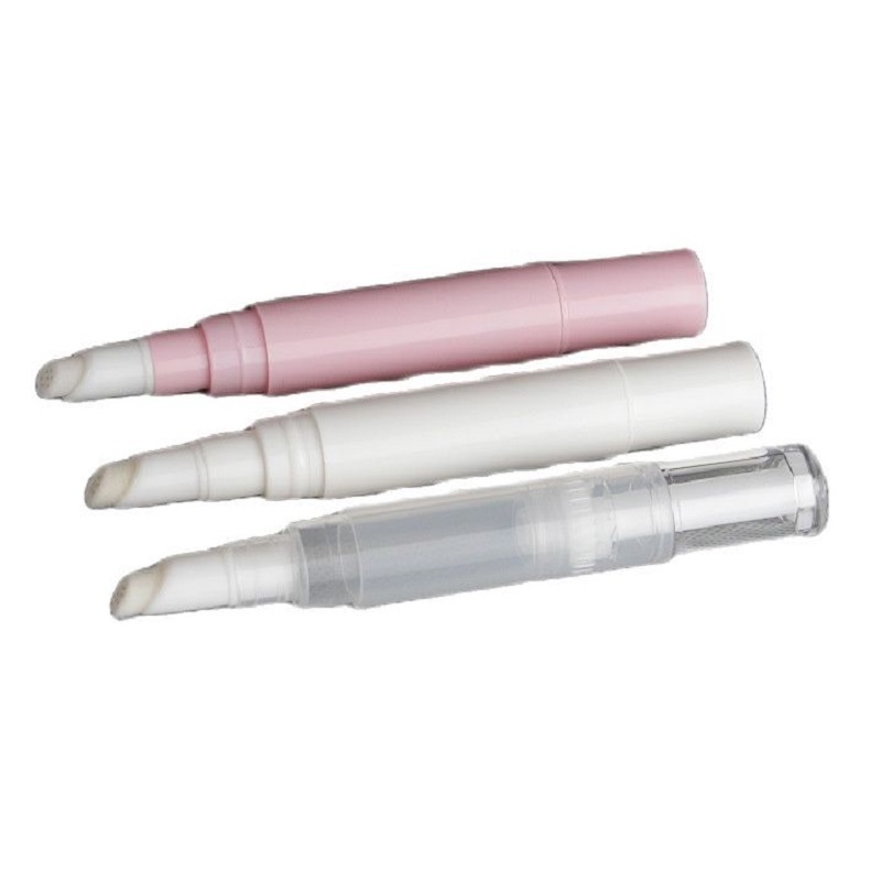 Wholesales 5ml Lip Gloss Tube Pink White Concealer Cuticle Oil Twist Pen Makeup Empty Cosmetic Twist Pen with Brush Applicator