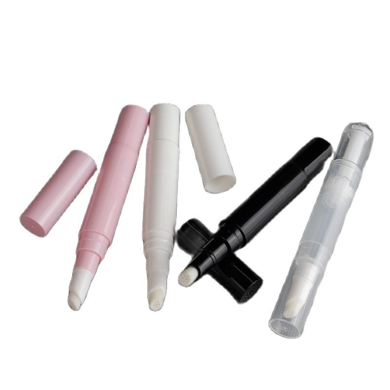 Wholesales 5ml Lip Gloss Tube Pink White Concealer Cuticle Oil Twist Pen Makeup Empty Cosmetic Twist Pen with Brush Applicator