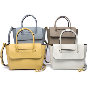 Guangzhou factory wholesale women handbags pebble leather ladies hand bag