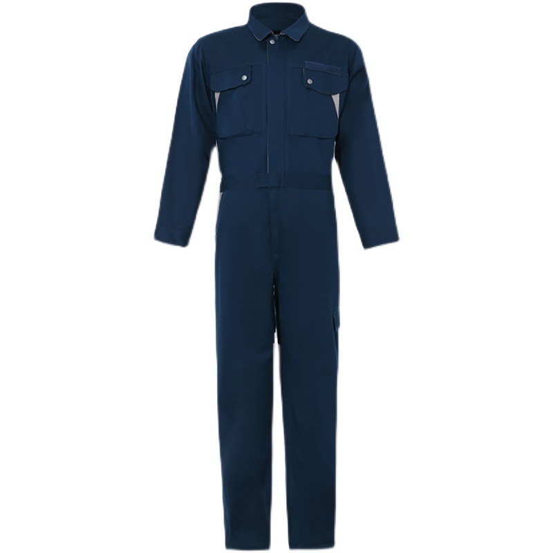 100% cotton canvas plain industrial workers auto mechanic working zip up one piece  jumpsuit