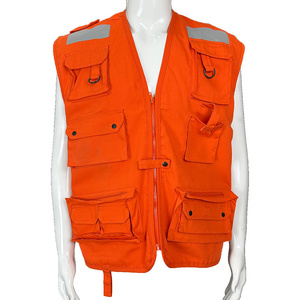 windproof waterproof anti-static high visibility reflective tapes outdoor safety working Multi-Pockets Tactical fishing Vest