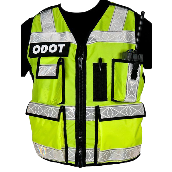 Reflective Safety Clothing Tool Yellow Vest Hi Vis Workwear Hivis Logo Security Jacket Men Custom High Visibility Vest