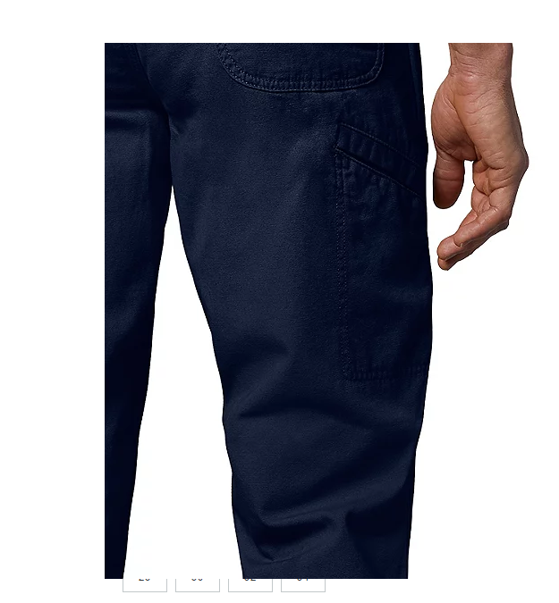 98% Cotton and 2% Elastane Warp Stretch Denim 15 OZ Thick Work Wear Denim Trousers