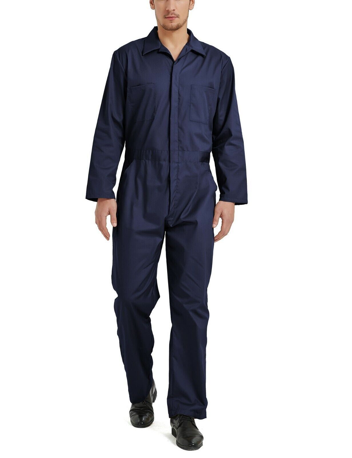 unisex Car Repair Durable Construction worker clothes One Piece work uniform turn down collar jumpsuits