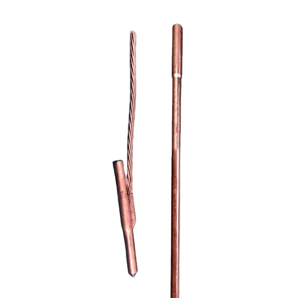 Hot Selling Copper Pipe Costal Non-alloy Copper Bonded Ground Rods Weldable and Brazable Excellent Thermal Conductivity