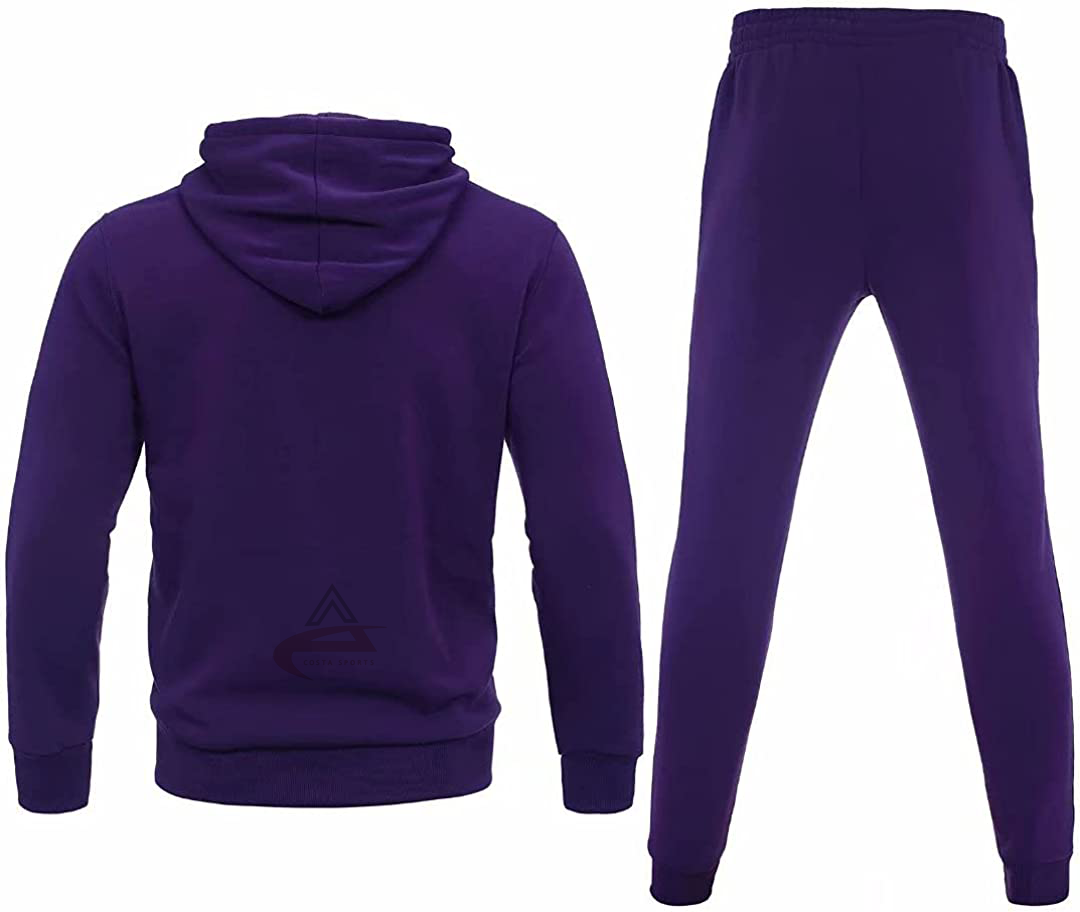 Purple Tracksuit Men's , Track Jackets and Pants 2 Piece Outfit Gym Training Suits Sportswear Sets