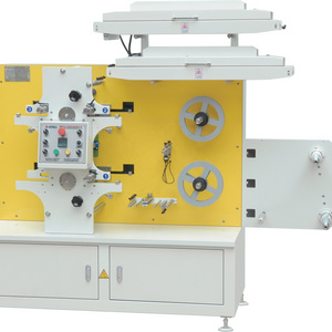 Flexographic printing machine for  cotton label paper label two colors front and one color back