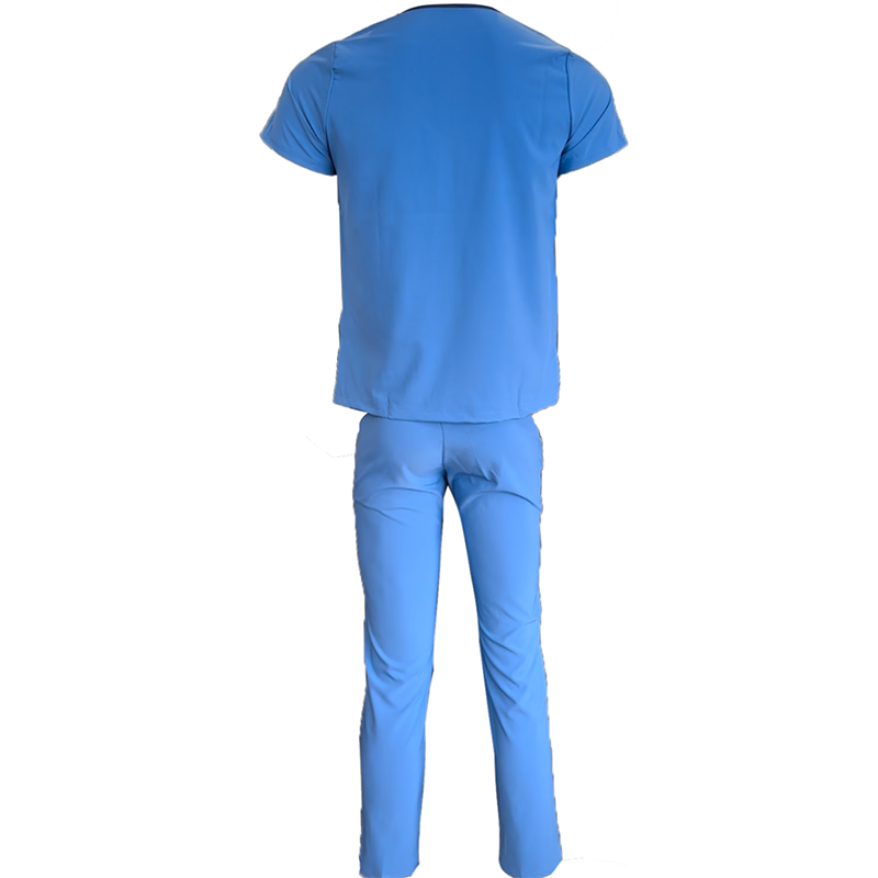 Zipper Neck Scrubs Double Pocketed Top Jogging Suit Dentist Clinic Hospital School Hotel Aesthetic Nurse Uniform