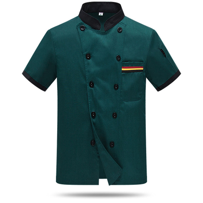 logo printing Professional Restaurant uniform designs Cook executive italian chef uniform