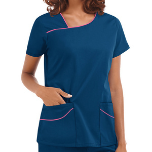 Short-Sleeved Hand-wash Clothing Female Skin Management Uniform Nurse-surgeon Elasticity Clothing Uniform