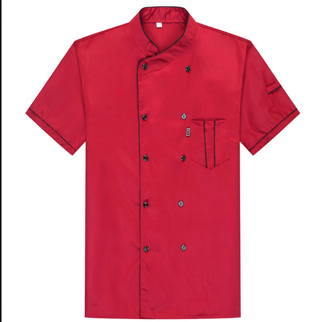 logo printing Professional Restaurant uniform designs Cook executive italian chef uniform