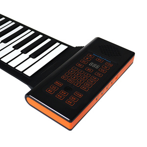 Upgraded 61 Keys Roll Up Piano, New Portable Piano Soft Silicone Flexible Electronic Digital Music Keyboard Piano