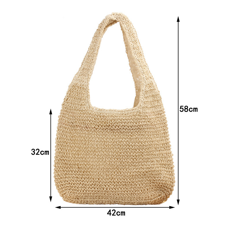 Wholesale Summer Beach Woven Straw Shoulder Bag Handbag