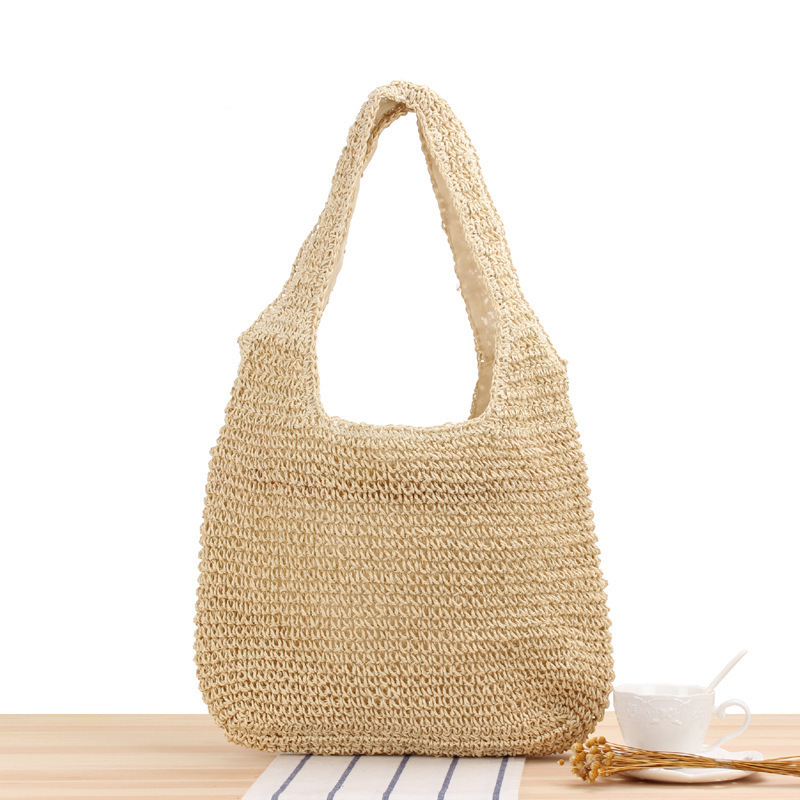 Wholesale Summer Beach Woven Straw Shoulder Bag Handbag