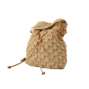 Fashion Bag For Ladies  Holiday Backpack Woven Straw bag Beach Handmade