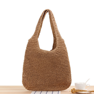 Wholesale Summer Beach Woven Straw Shoulder Bag Handbag