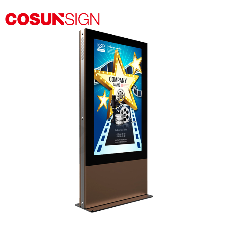 2 In 1 Android Ip65 Monitor Enclosure Manufacturer Floor Standing Advertising Photo Booth Digital Signage Display Kiosk