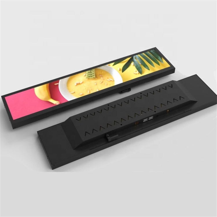 cosun 48 inch 24 stretch bar lcd display smart shelf stretched bar touch screen