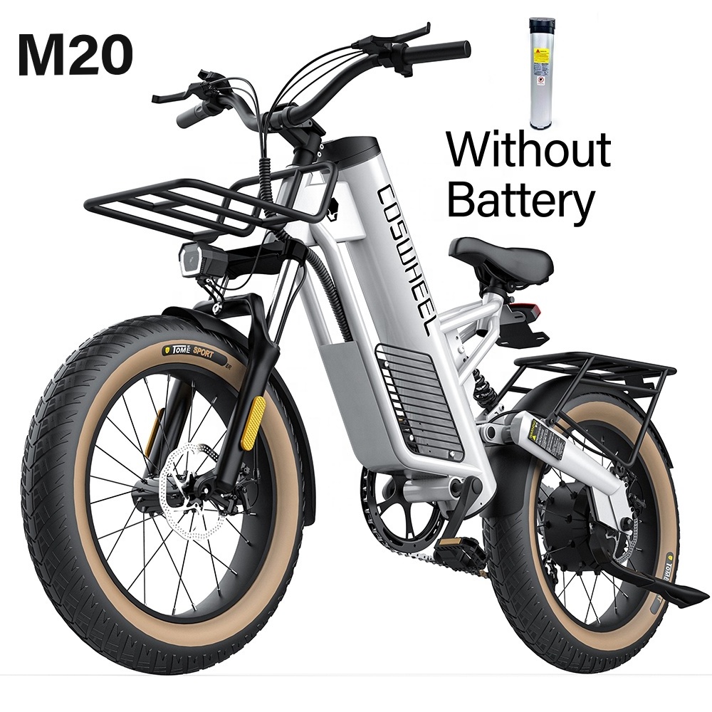 US Warehouse China Factory Supply Coswheel M20 Fat Tire e-Bike Fatbike 250W 25km/h Ebike 1000w Power Bike Electric Commuter Bike