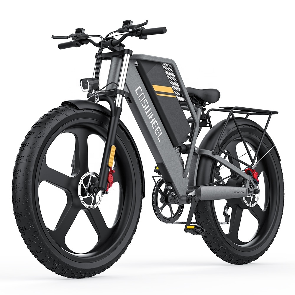 Fast Speed 26 inch 1500W Fat Tire e Bike Aluminum Alloy Frame Bicycle Mountain Ebike 48V 25Ah Lithium Battery Electric City Bike