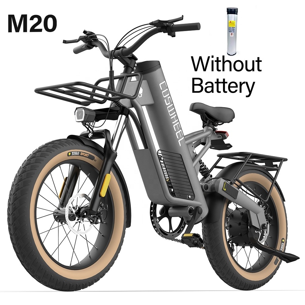 US Warehouse China Factory Supply Coswheel M20 Fat Tire e-Bike Fatbike 250W 25km/h Ebike 1000w Power Bike Electric Commuter Bike