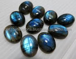 Labradorite natural Stone oval cabochon jewelry beads fire Blue Flash Gemstone