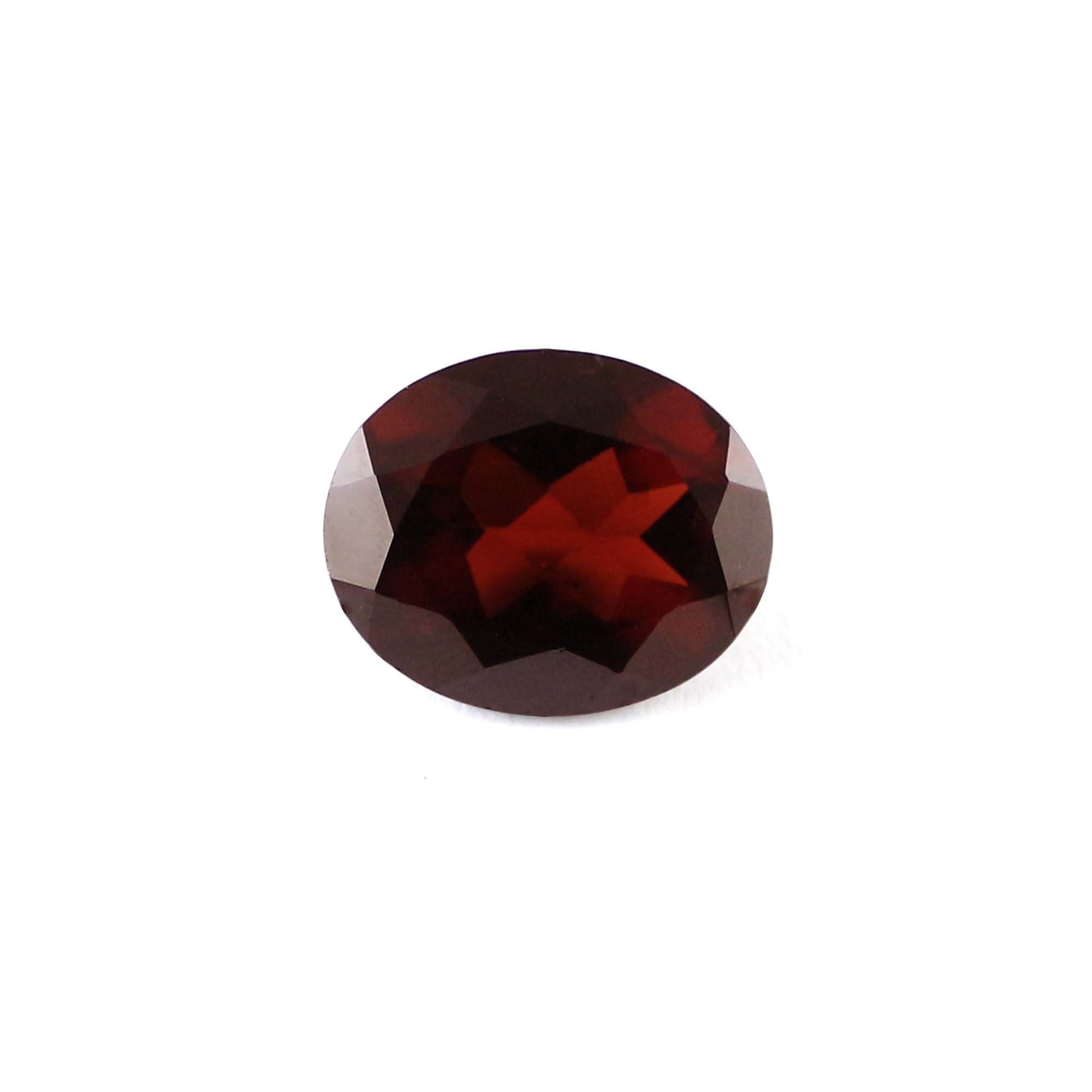 Natural Red Mozambique Garnet Gemstone Oval Shape Handmade Faceted Oval Cut Loose Stone For Jewelry Making