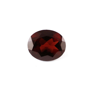 Natural Red Mozambique Garnet Gemstone Oval Shape Handmade Faceted Oval Cut Loose Stone For Jewelry Making